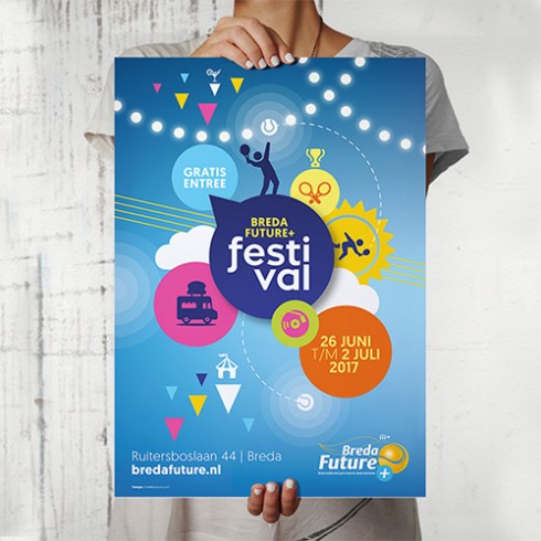 Grafisch ontwerp poster evenement Breda